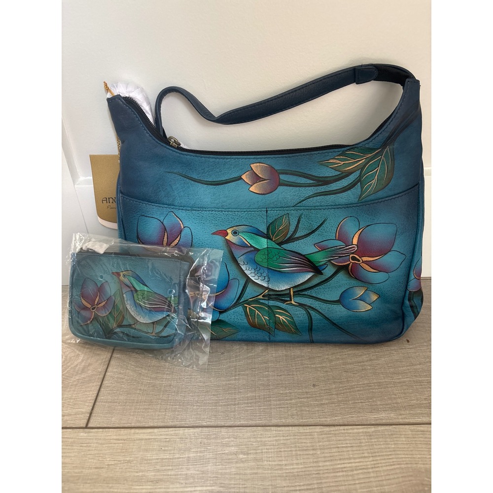 Anuschka Hand Painted Leather Handbag/Purse New with tags